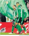  ?? ANTONIO PIZARRO ?? Juanmi celebra su gol con el Celta.