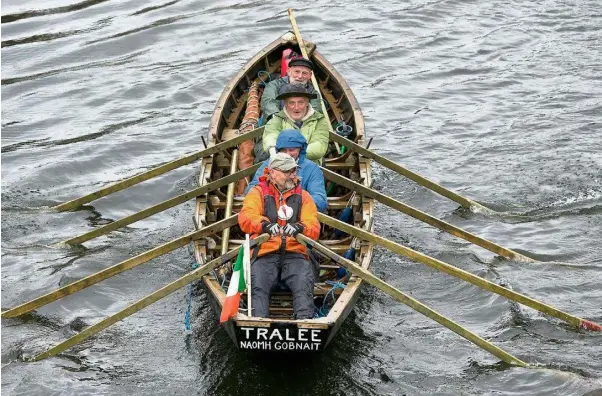  ??  ?? CAPSIZED: The Naomh Gobnait, a traditiona­l west Kerry fishing boat, which went on a voyage from Dublin to Spain. Danny Sheehy (below left) died following the overturnin­g of the boat, while Liam O’Maonlai (below right) was among those on board who...