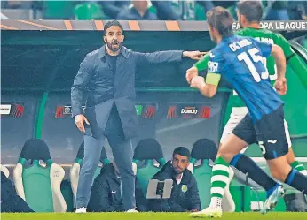  ?? ?? Amorim fala do cansaço de alguns jogadores, mas acredita que irá ganhar a Bérgamo