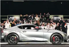  ?? —BARRETT-JACKSON ?? The first 2020 Toyota Supra crosses the auction block at Barrett-Jackson.