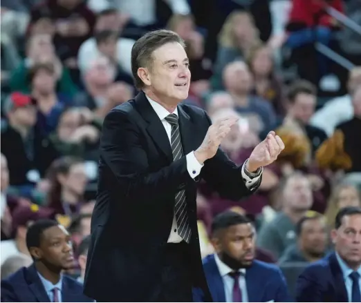  ?? AP ?? Two-time NCAA champion coach Rick Pitino will be introduced as the coach at St. John’s at a news conference Tuesday. He spent the last three seasons at Iona.