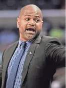  ?? BRANDON DILL, AP ?? Memphis Grizzlies interim coach J.B. Bickerstaf­f calls to players during the first half of the team's NBA basketball game against the Denver Nuggets on Saturday, March 17, 2018, in Memphis.