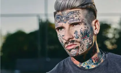  ??  ?? Face off: ‘jobstopper’ tattoos are increasing­ly popular. Photograph: Westend61/Getty Images