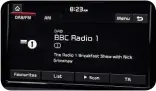  ??  ?? Display Stinger’s infotainme­nt is the pick of the bunch, with a good range of functions and ease of use. Nav and DAB radio are among the features offered