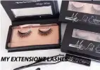  ??  ?? MY EXTENSIONZ LASHES