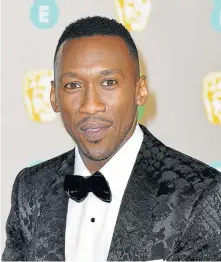  ?? Picture: GETTY IMAGES/ PASCAL LE SEGRETAIN ?? SLEEK: Mahershala Ali sported a sleek pencil moustache at the EE British Academy Film Awards at Royal Albert Hall in London on Sunday.
