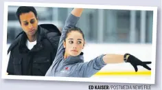  ?? ED KAISER/POSTMEDIA NEWS FILE ?? Coach Ravi Walia (left) keeps an eye on Kaetlyn Osmond during training in 2013 in Edmonton.