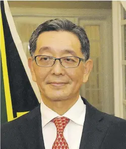  ?? (Photo: Garfield Robinson) ?? FUJIWARA... Japan stands in solidarity with the people and Government of Jamaica to boost its health capacity