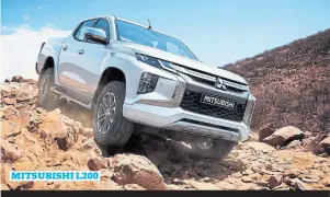  ??  ?? Mitsubishi l200