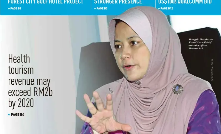  ??  ?? Malaysia Healthcare Travel Council chief executive officer Sherene Azli..