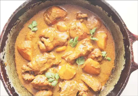  ?? ?? Curried Chicken made with Tandoori Masala (Photo by Cynthia Nelson)