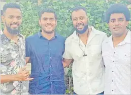  ?? Picture SUPPLIED ?? Inside Out band members say Shangri-La’s Fijian Resort and Spa’s Beach, Beats and Eats monthly events have been a breath of fresh air.