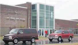  ?? [PHOTO BY NATE BILLINGS, THE OKLAHOMAN] ?? A 16-year-old former student of U.S. Grant High School, 5016 S Pennsylvan­ia, was arrested after bringing a gun to the school Thursday.