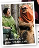  ??  ?? Michelle Keegan plays Princess Leia