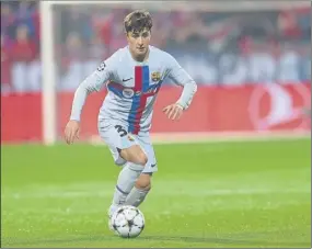  ?? Foto: MONTILLA ?? Pablo Torre debuta hoy con la Sub-21 Con el Barça marcó su primer gol en Plzen