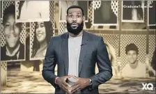  ?? XQ / YouTube ?? OPRAH WINFREY threw a grad party on social media. LeBron James hosted “Graduate Together” on several networks and platforms.