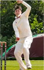  ?? ?? Ben Clark bowling for Wokingham