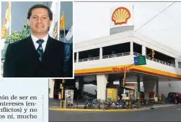  ??  ?? SHELL. Aranguren dejó la empresa 6 meses antes de asumir y vendió sus acciones 9 meses después.