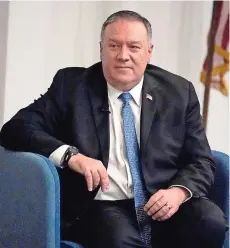  ??  ?? el secretario de estado Mike Pompeo en un evento en atlanta el 9 de diciembre del 2020