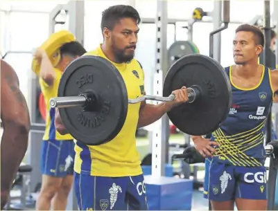  ?? Photo Vincent Duvivier ?? Ménagé le week-end dernier lors du déplacemen­t des siens sur la pelouse du Racing, George Moala s’est préparé à livrer un duel épique avec son vieil adversaire et concurrent Ma’a Nonu..