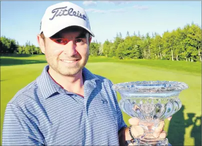  ?? SUBMITTED PHOTO ?? Dan McCarthy is shown after winning the 2016 Cape Breton Open at Bell Bay Golf Club in Baddeck.
