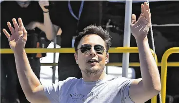  ?? BILD: SN/APA (AFP)/ROBYN BECK ?? Tesla-Chef Elon Musk: Verrückt oder Genie?