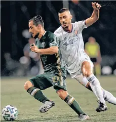  ?? /EFE. ?? El argentino Sebastián Rubio (10) orquestó el ataque de los Timbers frente al aguerrido FC Cincinnati.