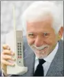  ??  ?? MEMORY LANE: Martin Cooper with the first cellphone