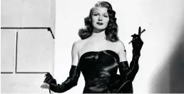  ??  ?? filmKlassi­Ker. Gilda med Rita Hayworth i Yle Teema kl. 12.
FOTO: COLGEMS PRODUCTION­S LTD / YLE