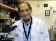  ?? BARB CONSIGLIO — NATIONWIDE CHILDREN’S HOSPITAL VIA AP ?? In this image provided by Nationwide Children’s Hospital, Dr. Jerry Mendell of the Center for Gene Therapy at Nationwide Children’s Hospital in Columbus, Ohio. Mendell led a small study of gene therapy in babies born with a usually fatal neuromuscu­lar...