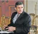  ?? ASSOCIATED PRESS FILE PHOTO ?? Michael Flynn told President Donald Trump’s transition team weeks before the inaugurati­on that he was under federal investigat­ion for secretly working as a paid lobbyist for Turkey during the campaign, according to two people familiar with the case.