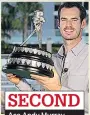  ??  ?? SECOND Ace Andy Murray 5 6 7 8 9 10= 10=