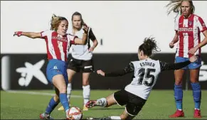  ?? FOTO: EFE ?? Partido disputado
El Atlético se estrelló ante la gran actuación de Enith Salón