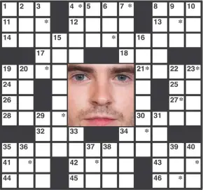  ?? ?? The identity of the featured celebrity is found within the answers in the puzzle. In order to take the TV Challenge, unscramble the letters noted with asterisks within the puzzle.