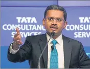  ?? AFP ?? TCS chief executive officer Rajesh Gopinathan said the long-term demand environmen­t is very strong,