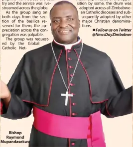  ??  ?? Bishop Raymond Mupandasek­wa