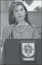  ??  ?? Susana Aguilar Covarrubia­s, presidenta del Inaip Yucatán, durante la sesión plenaria de ayer