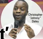  ?? ?? Christophe­r “Johnny” Daley