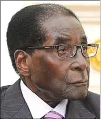  ??  ?? Robert Mugabe