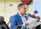  ?? Picture: EUGENE COETZEE ?? ANSWERS PLEASE: Lance Grootboom wants more details of a housing developmen­t on the outskirts of Despatch