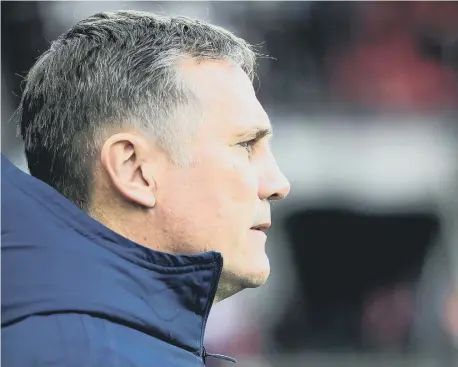  ??  ?? Sunderland manager Phil Parkinson is already looking towards the summer transfer window