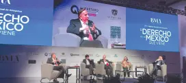  ?? ?? l El ministro Javier Laynez Potisek en el panel ‘El Derecho en el México que viene’.