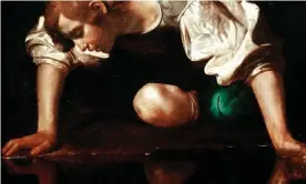  ??  ?? A detail from Caravaggio’s painting of Narcissus. Photograph: Leemage/UIG via Getty Images