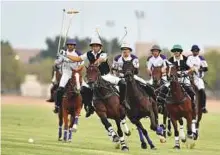  ?? Courtesy: Organiser ?? The top-class exhibition game has attracted leading polo players from the UAE and Oman.
