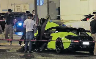  ?? / RICARDO SERRANO ?? El hombre fue asesinado a bordo de un McLaren.