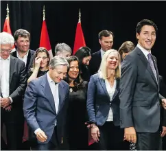  ?? JEFF McINTOSH / THE CANADIAN PRESS ?? Prime Minister Justin Trudeau’s team claims to have “fully met” 66 of its campaign promises.