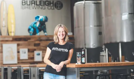  ??  ?? Burleigh Brewing boss Peta Fielding and Michael Conrad (below) of Newstead Brewery. Pictures: LUKE MARSDEN AND LYNDON MECHIELSEN