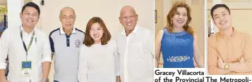  ??  ?? Gracey Villacorta of the Provincial The Metropolit­an Baliwag Vice Baliwag municipal administra­tor Enrique Tagle with History, Arts, Cul- Museum of Baliwag Mayor Mayor Christo- Councilors Generoso Ligon, Madette Quimpo and ture and Tourism Manila’s...