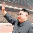  ?? Picture: AFP ?? MAKING WAVES: North Korean leader Kim Jong-Un is delighted with progress in his country’s missile project, while the world grows increasing­ly concerned