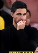  ?? ?? Mikel Arteta søndag